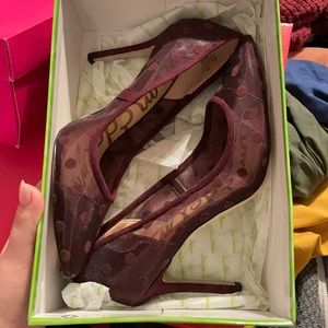 Sam Edelman Burgundy pumps